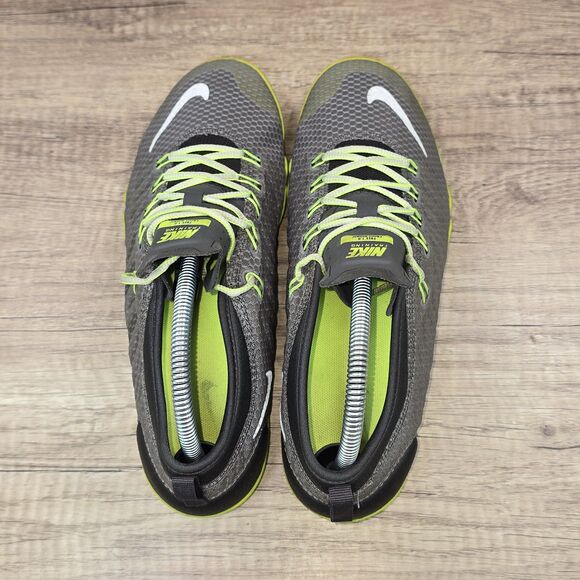 Nike Free 1.0 Cross Bionic Women's Size 9 Grey Neon Green Shoes (641530-200) - Picture 5 of 9